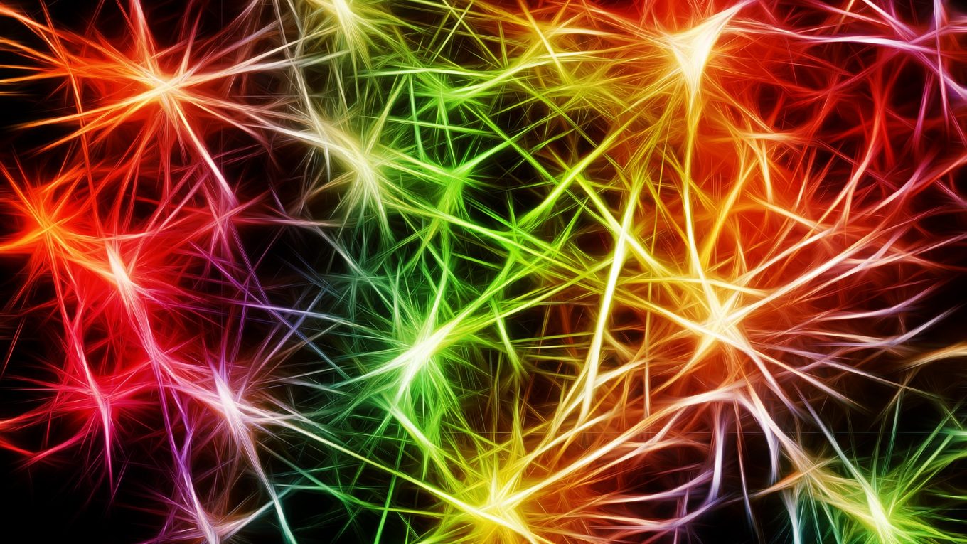 nerves looking like coloured lights